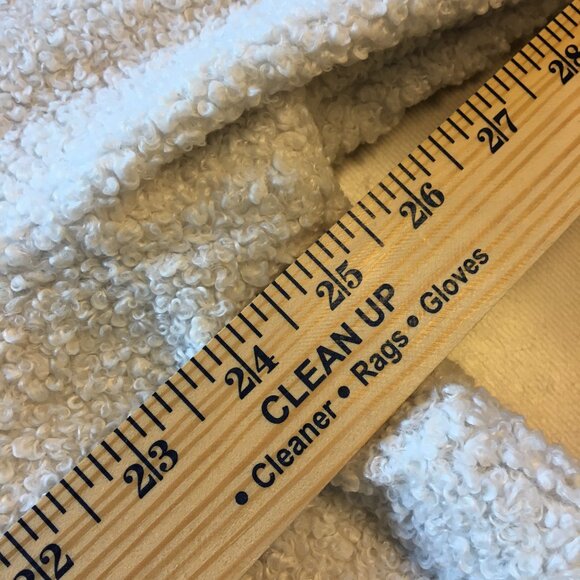 Nike NSW Sherpa Pullover Hoodie Large Ivory 1/2 Double Zip Kangaroo Pouch - Picture 10 of 14